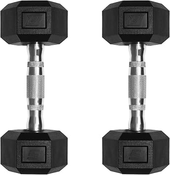 RitFit 5-650 LBS PVC Hex Dumbbell Sets with Optional Rack for Home Gym