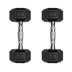 Ritfit 5-650 LBS PVC Encased Hex Dumbbell Sets with Optional Rack for Home Gym Hand weight with Chrome