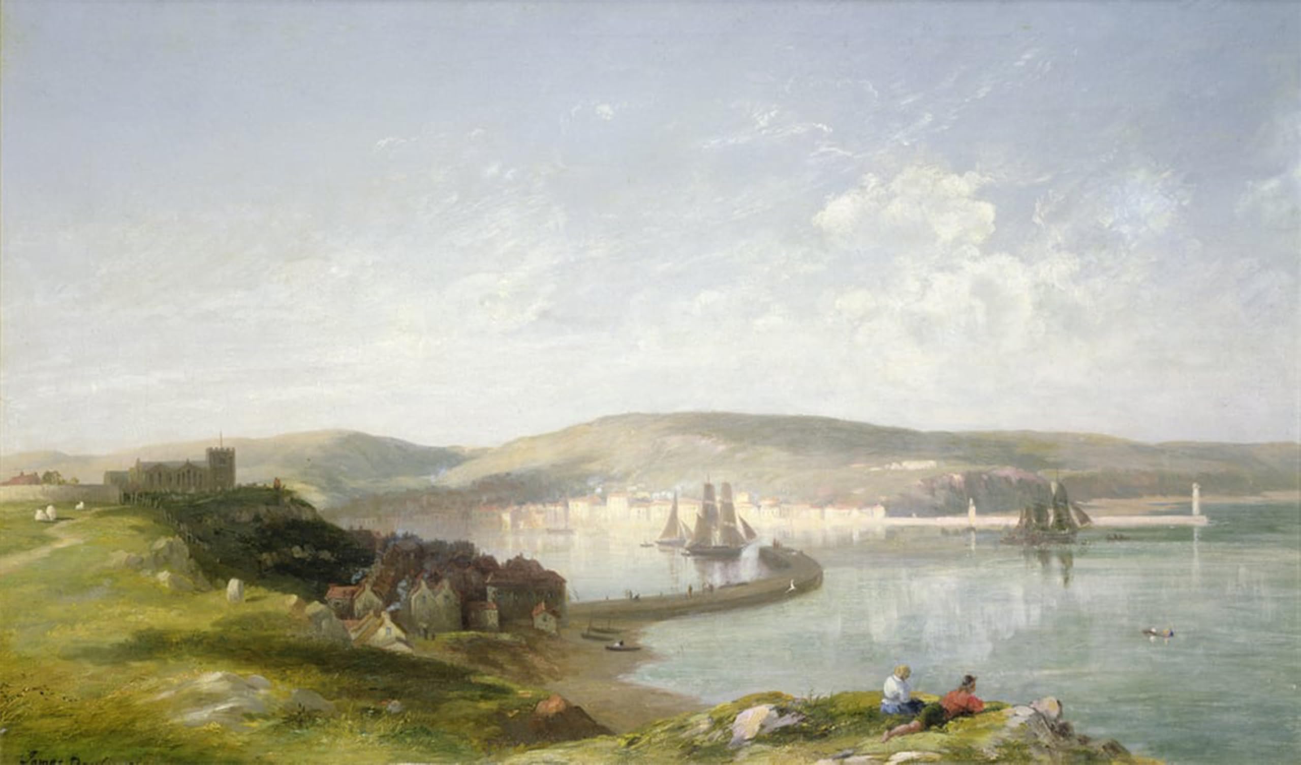 RZHRHJES Vintage Wall Art Picture on Canvas Wall Art Poster the Estuary by Danby Canvas Poster for Office Decor 60x90cm