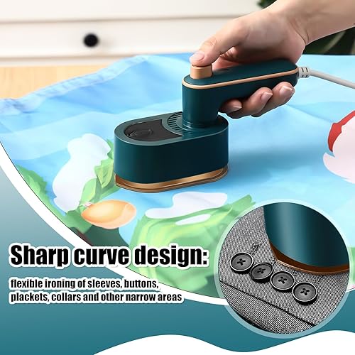 Miniatura 5 de Mini plancha de viaje portátil para ropa, vaporizador de viaje 3 en 1, plancha de mano giratoria de 180, máquina portátil de tamaño pequeño para