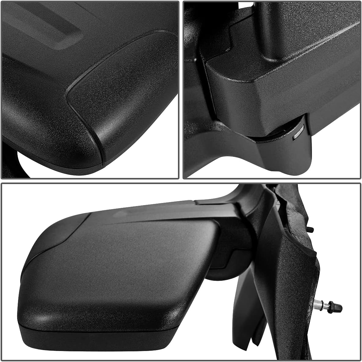 Auto Dynasty FO1320550 Factory Style Driver Left Side Mirror - Manual Folding | Manual Adjust - Compatible with Ford Transit 150 250 350 15-20, Textured Black