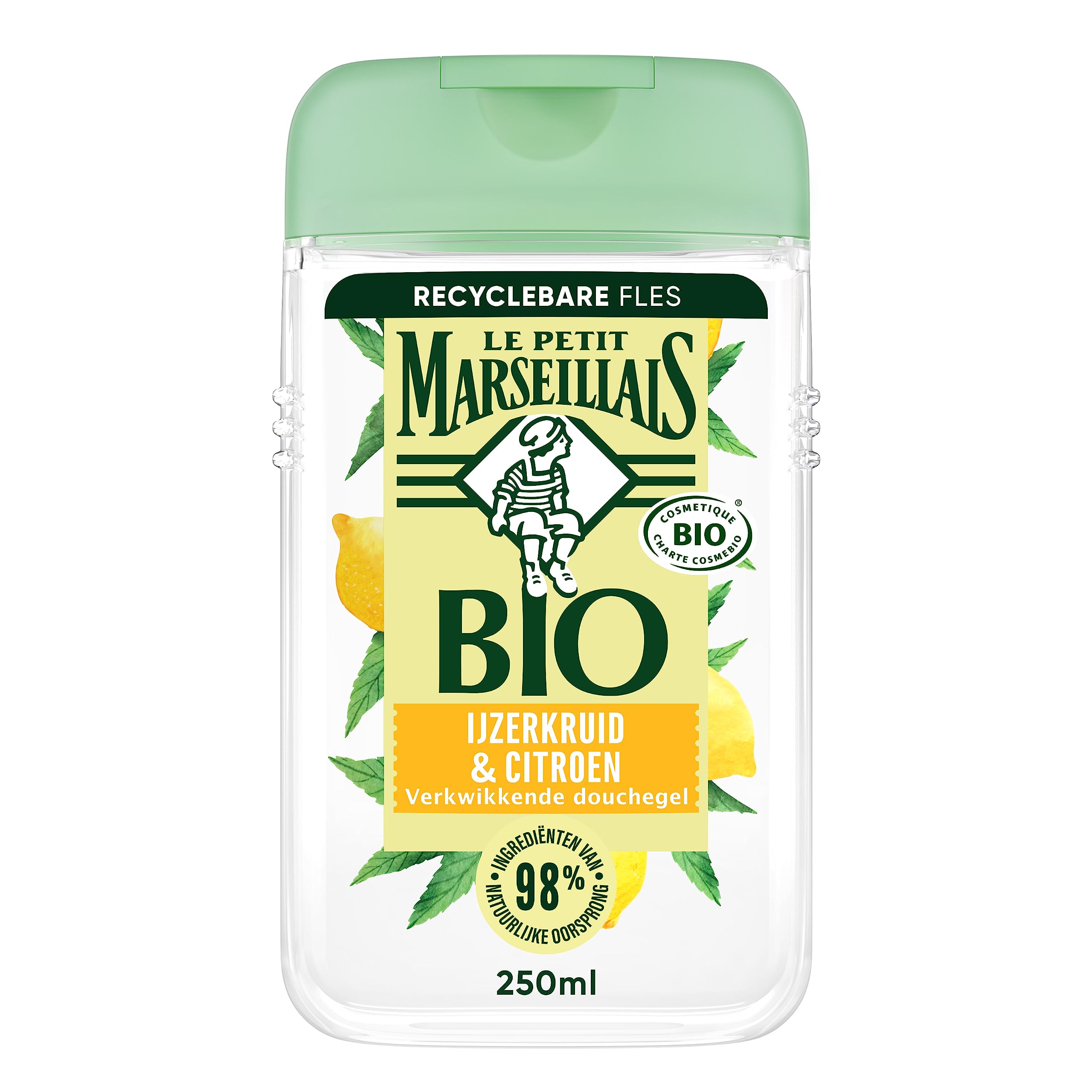 Le Petit Marseillais gel doccia tonificante con bio ironica e limone, proprietà nutrienti e pH neutro per la pelle, 12x250 ml