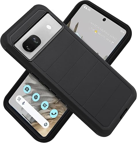 Miniatura 2 de Funda para Google Pixel 8, con clip para cinturón, protección de cuerpo completo, protector de pantalla integrado, funda para teléfono con función