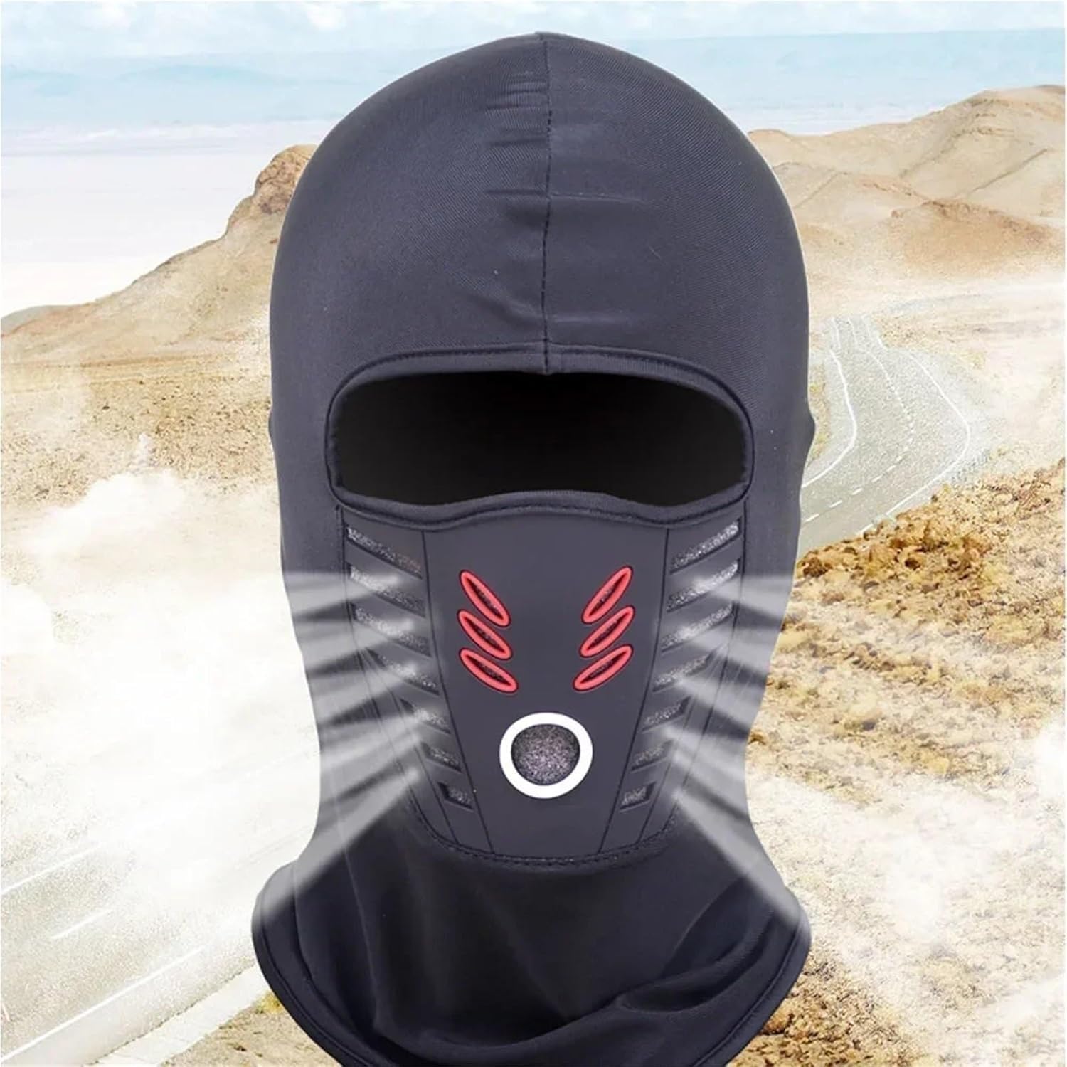 Sturmhaube Skimaske Warme Fleece Mütze Motorrad Vollgesichtsmaske Staubdicht Winddichte Gesichtsbedeckung Halswärmer Helm Ski, Winter, One Size