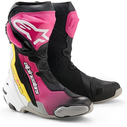 Alpinestars Supertech R Motocycle Racing Boots, CE-Certified High-Performance