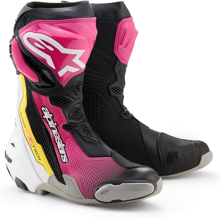Amazon.com: Alpinestars Supertech R Boots Men's, Motorcycle Racing