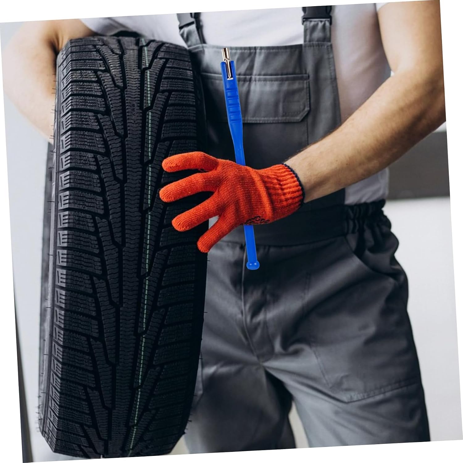 BESTOYARD 1 Set Portable Valve Stem Tool Kit for Tire Repair Durable Remover Installer for Cars Trucks Motorcycles Easy to Use Reusable Construction