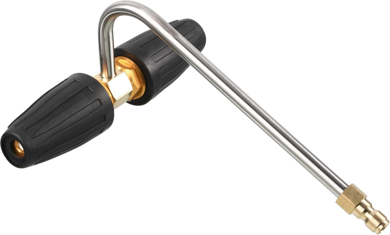 Tool Daily Gutter Cleaner Attachment for Pressure Washer, 2 Rotating Turbo Nozzle, 1/4 Inch