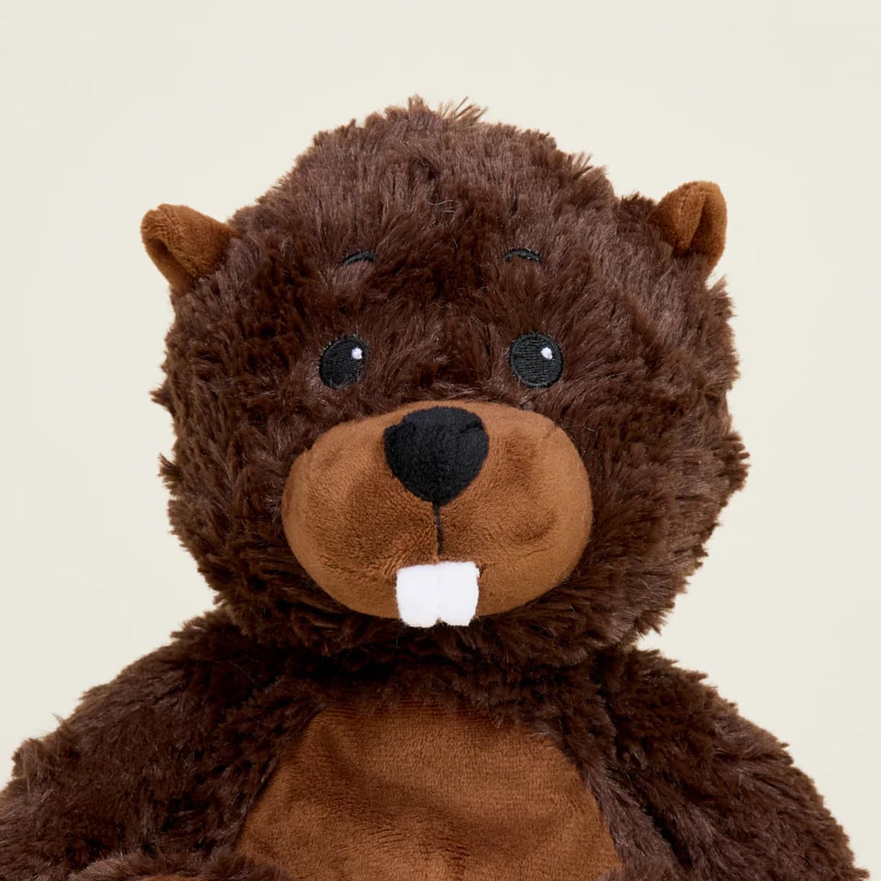 Warmies Plüsch Biber Mikrowellenfähig Groß, Gewichtiges Wärmbares Kuscheltier für Kinder und Erwachsene, mit französischem Lavendelduft
