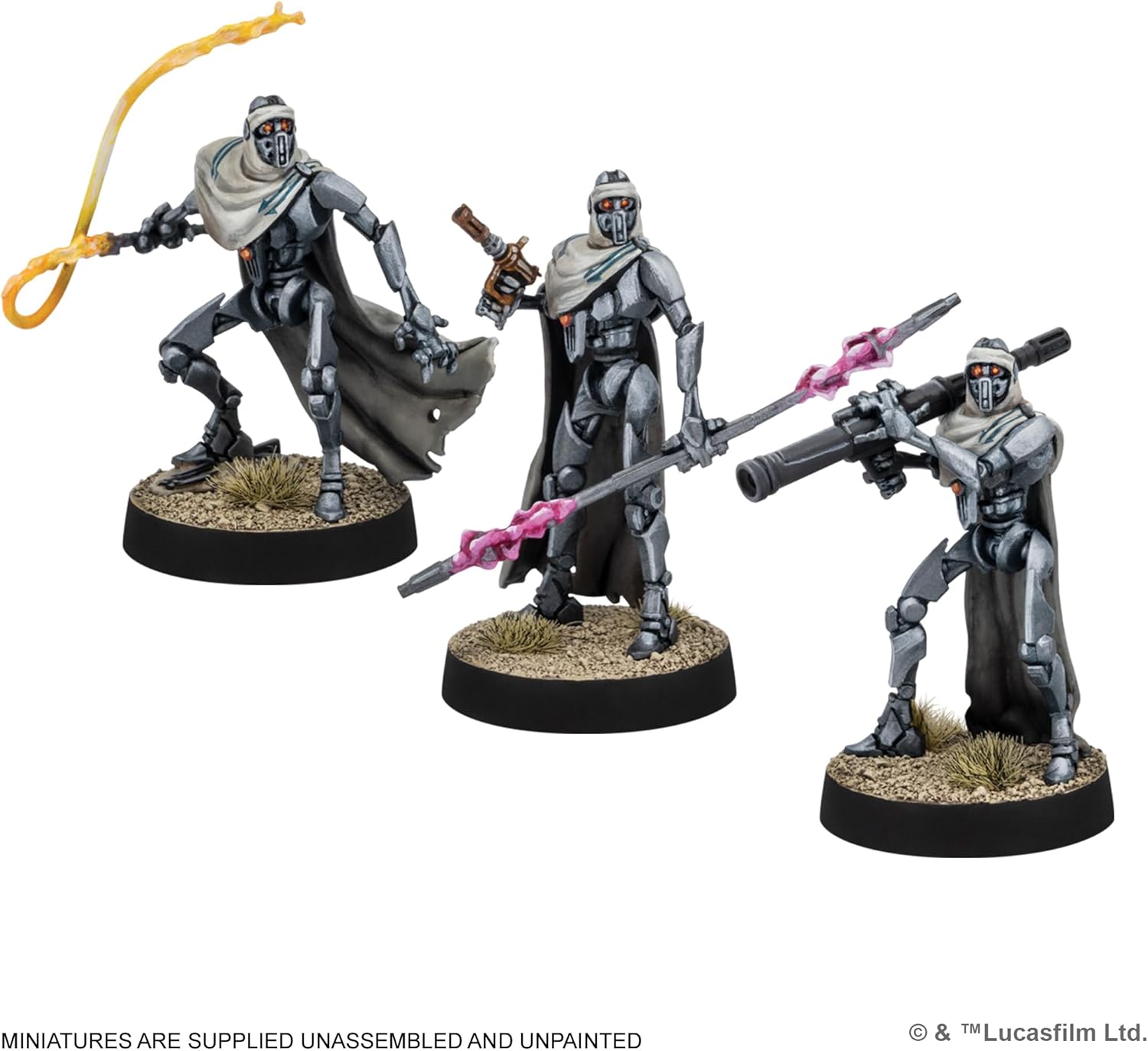 Asmodee Star Wars: Legion IG-100 Magnaguards - Separatist Alliance Elite Droid Bodyguard, Tabletop Miniatures Game, Strategy Game for Kids and Adults, Ages 14+, 2 Players, 90 Min Playtime