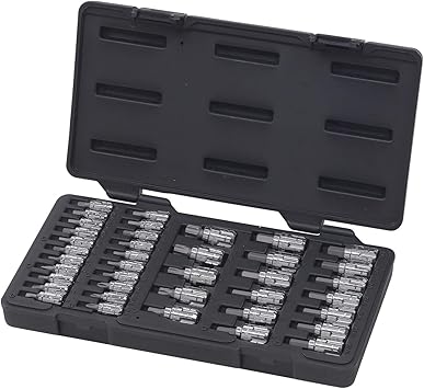 GEARWRENCH 39 Pc. 1/4" & 3/8" Drive Pass-Thru™ Bit Socket Set, Standard Hex/Slotted/Phillips®/Torx, SAE/Metric - 890040