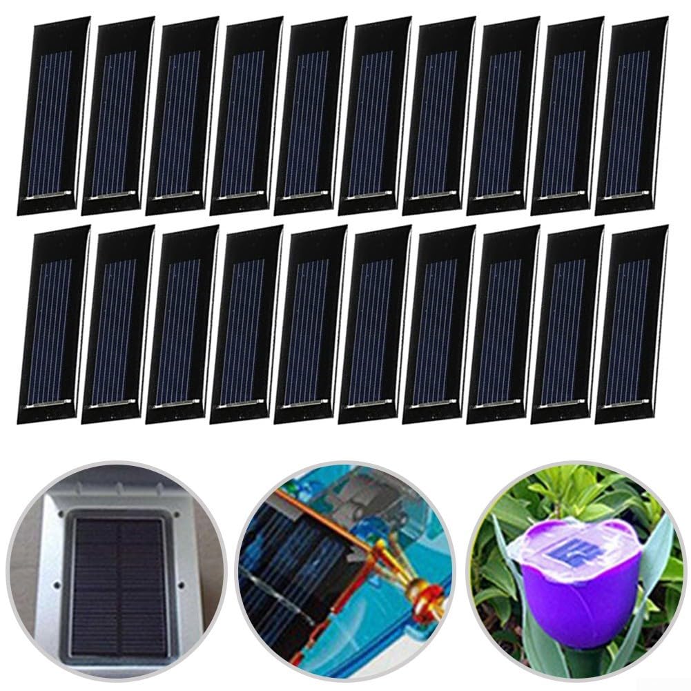 20pcs Mini Pannello Solare Cella 0 5V 160mA per FAI DA TE Progetti di Energia Efficiente Generazione di Energia