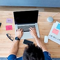 Vista 4 de EOOUT 15 Pack Lined Sticky Notes, 3"x4", 750 Sheets, To-Do List Notepad, 15 Colors, Square Sticky Notes for Office, Meeting, School, Home