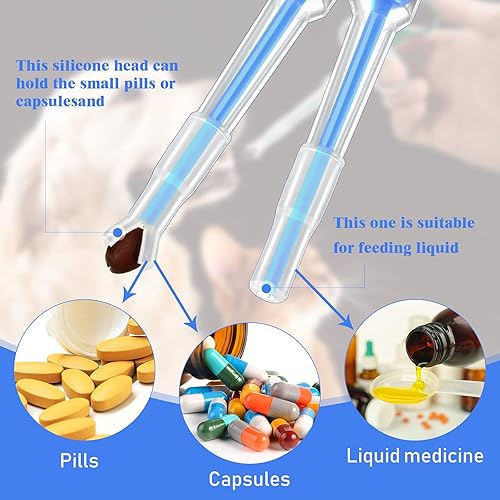 Miniatura 17 de 2 pastillas para mascotas, dispensador de pistola de píldoras para gatos pequeños, perros, dispensador de píldoras, píldoras para mascotas, píldora