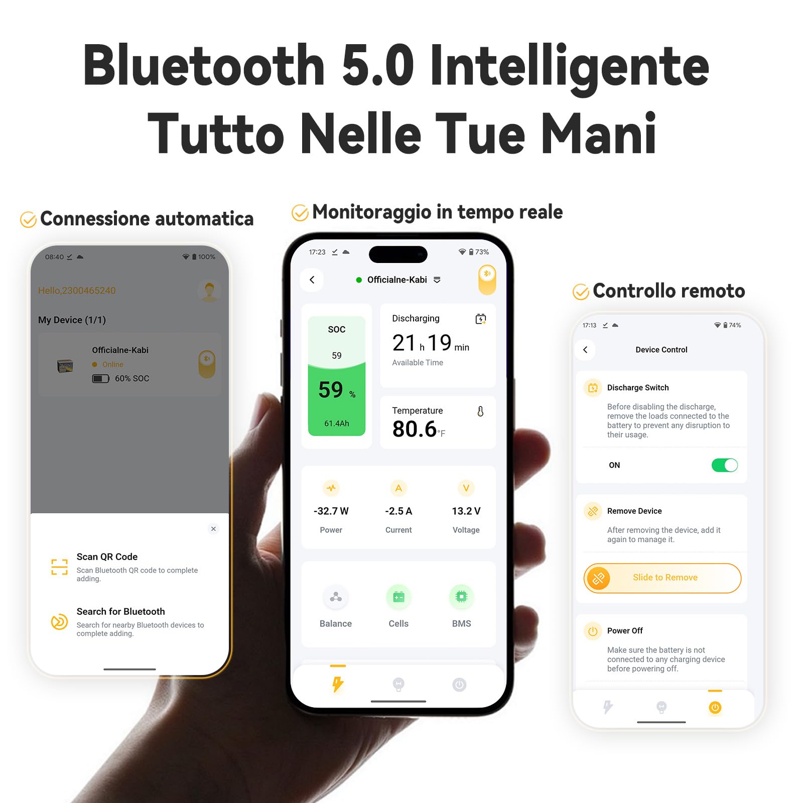 Power Queen Batteria al litio 12V 100Ah con Bluetooth, Dimensione G24 | Con BMS 100A e protezione basse temp., fino a 15.000 cicli. Perfetta per Camper, Campeggio, Motori Pesca e Solare, 2pack