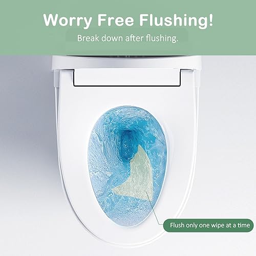 Miniatura 2 de Toallitas desechables de bambú, seguras para sépticas, suaves y relajantes, botánicos y aloe, sin perfume, ecológicas, toallitas desechables a base