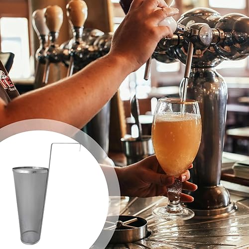 Miniatura 4 de Colador de araña de acero inoxidable con gancho de mango largo, filtro de malla fina para uso en cocina, accesorio ideal para elaboración de cerveza