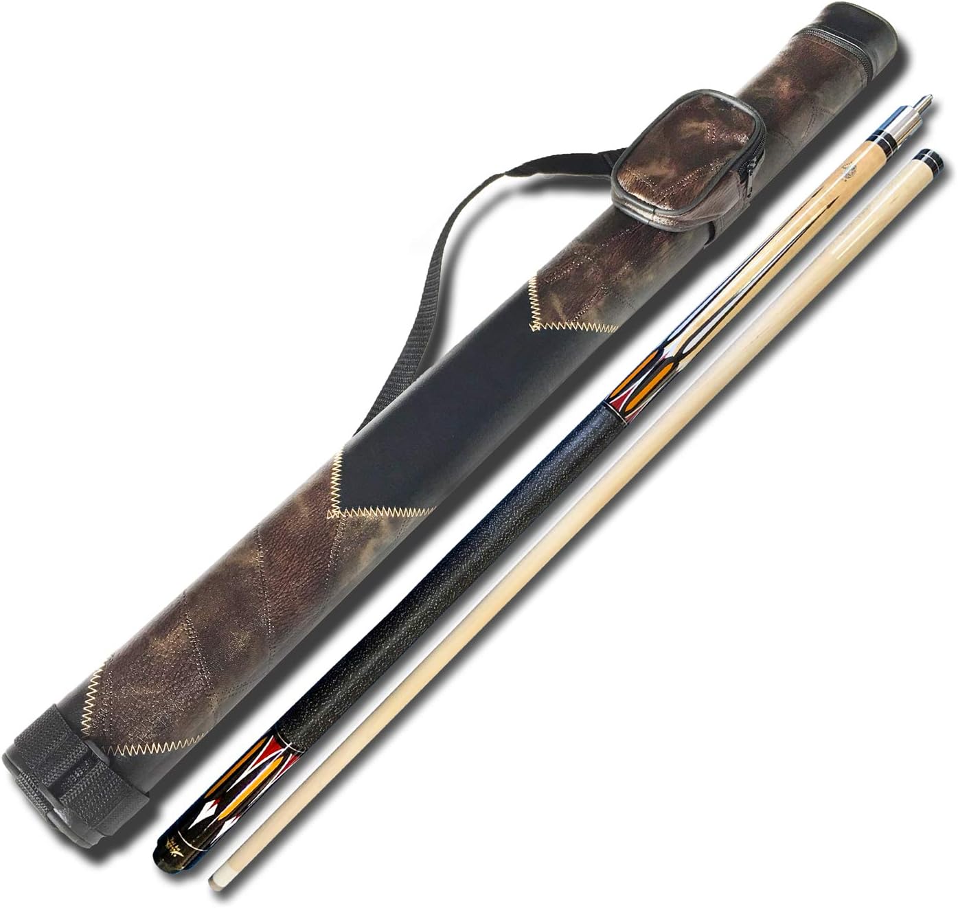 Tai ba cues Pool cue Stick, 13mm Multilayer Leather Tip, 58", Linen Wrap, Hardwood Canadian Maple Professional Billiard Pool Cue Stick 19-21 Oz (Selectable)