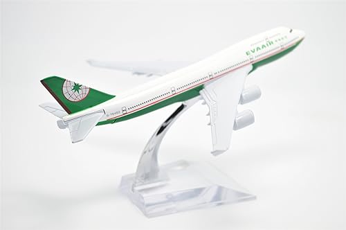 Miniatura 5 de TANG DYNASTY (TM) 1:400 6.3 in B747-400 EVA Air Metal Avión Modelo Avión Modelo Avión Juguete