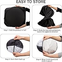 Vista 4 de eygeufg Parasol para parabrisas delantero (ojos-negro, grande)