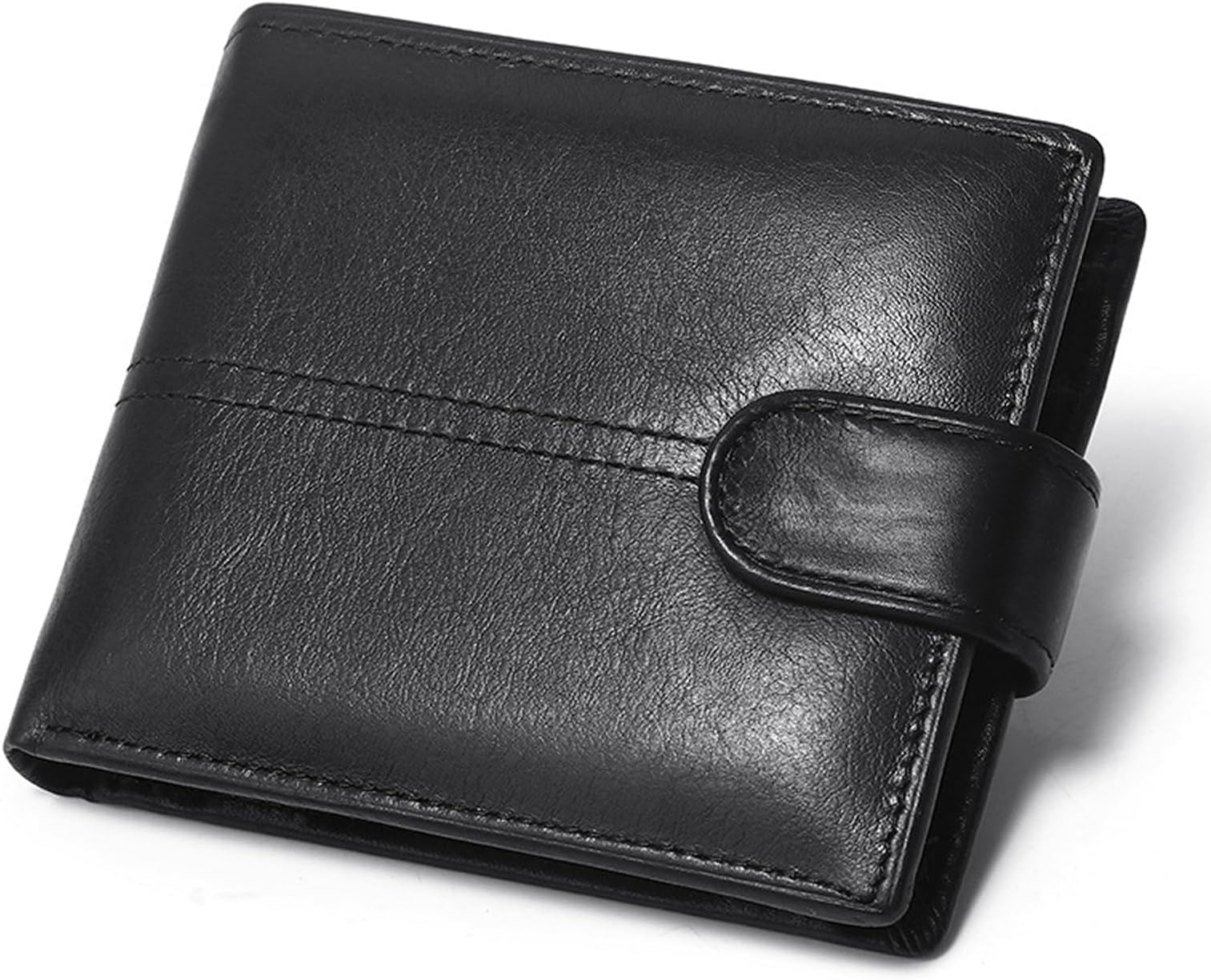 Men's Leather Bifold Wallet with RFID Blocking, Wallet with Multiple Credit Card Slots Coin Pocket Photo Frame Holder, Gifts for Him Dad Valentine's Day