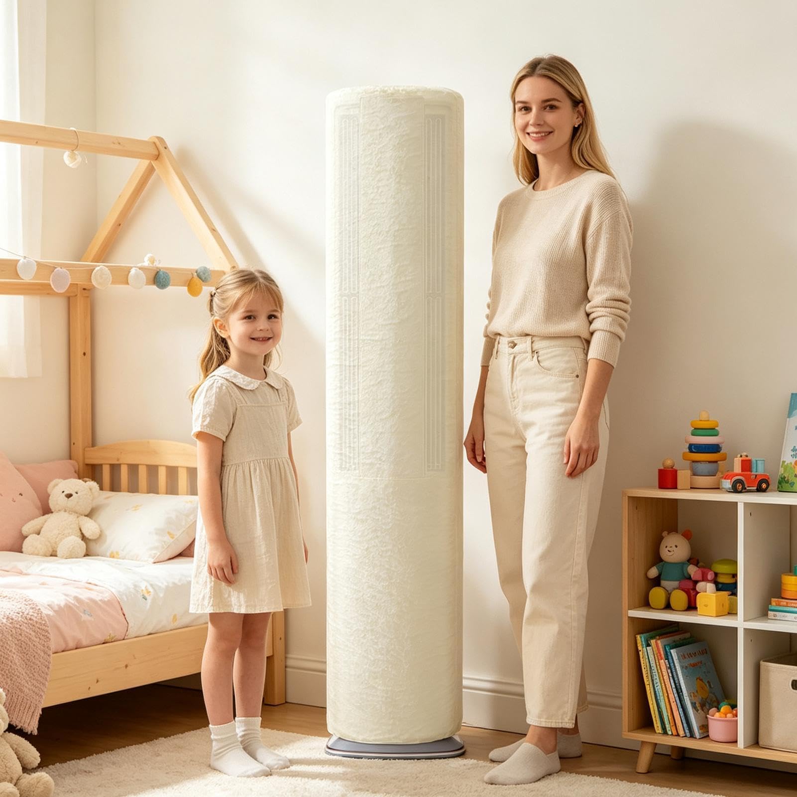 Copertura per ventilatore da esterni lavabile, protettiva, completamente | Copertura per ventilatore da terra per camera da letto, cucina, casa e appartamento
