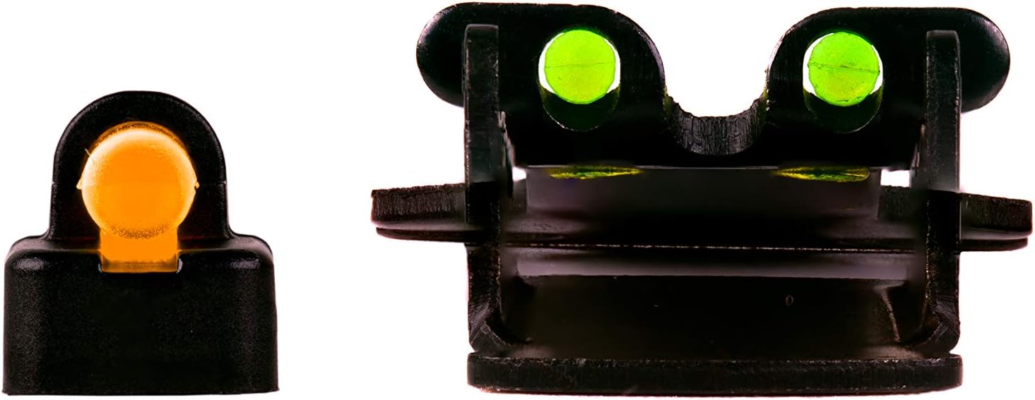 HIVIZ Tombuster II Fiber Optic Sight, Green and Orange