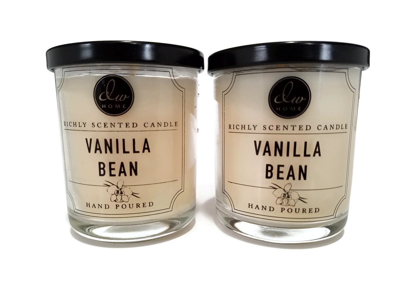Decoware Richly Scented Vanilla Bean Candle 4 oz-2 Pack