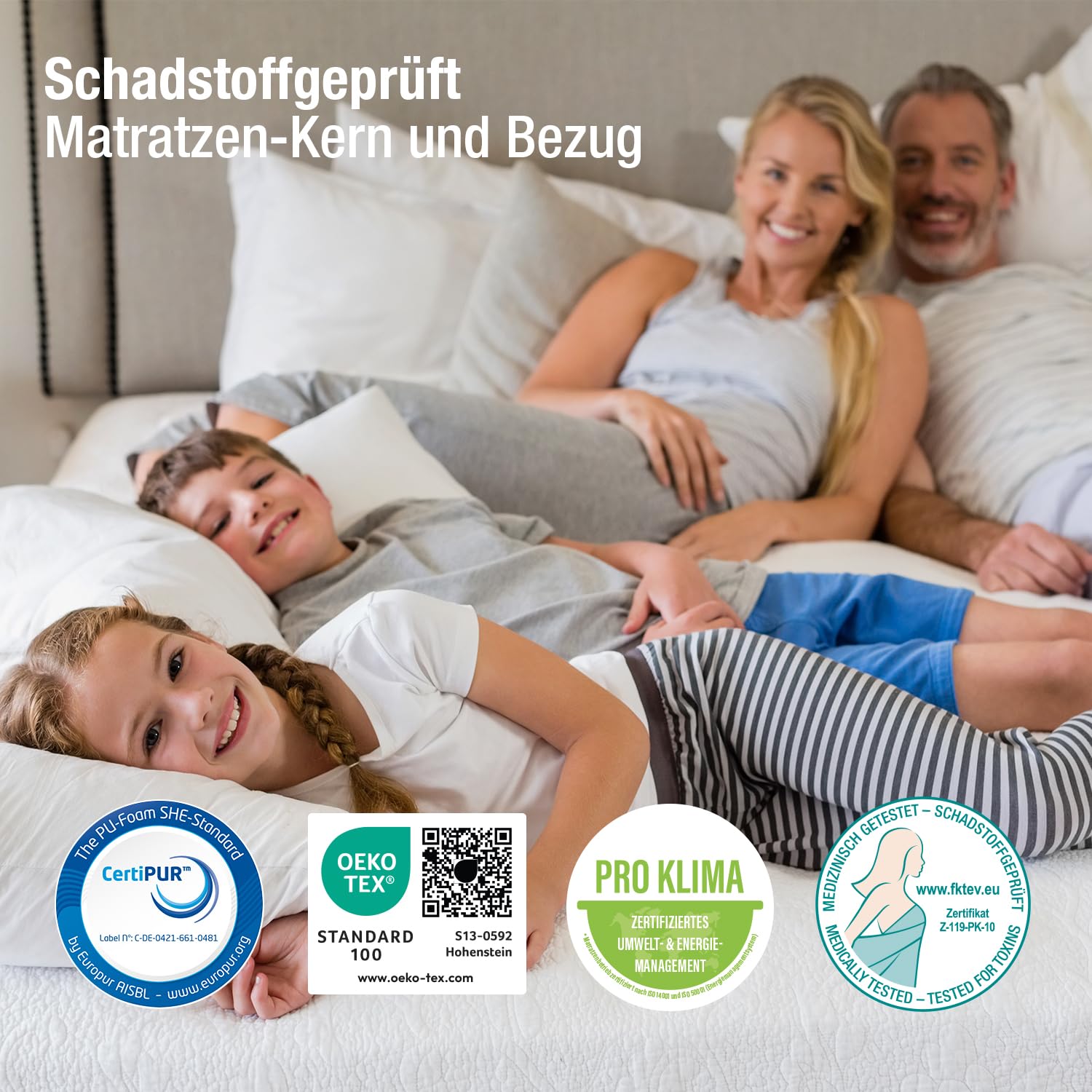 BeCo Matratzen GmbH & Co. KG Ergonomische 7 Zonen Kaltschaummatratze / 200 x 200 cm / H2 & H3 / 15 cm/Made in Germany / 90x200, 100x200, 140x200 und weitere Größen