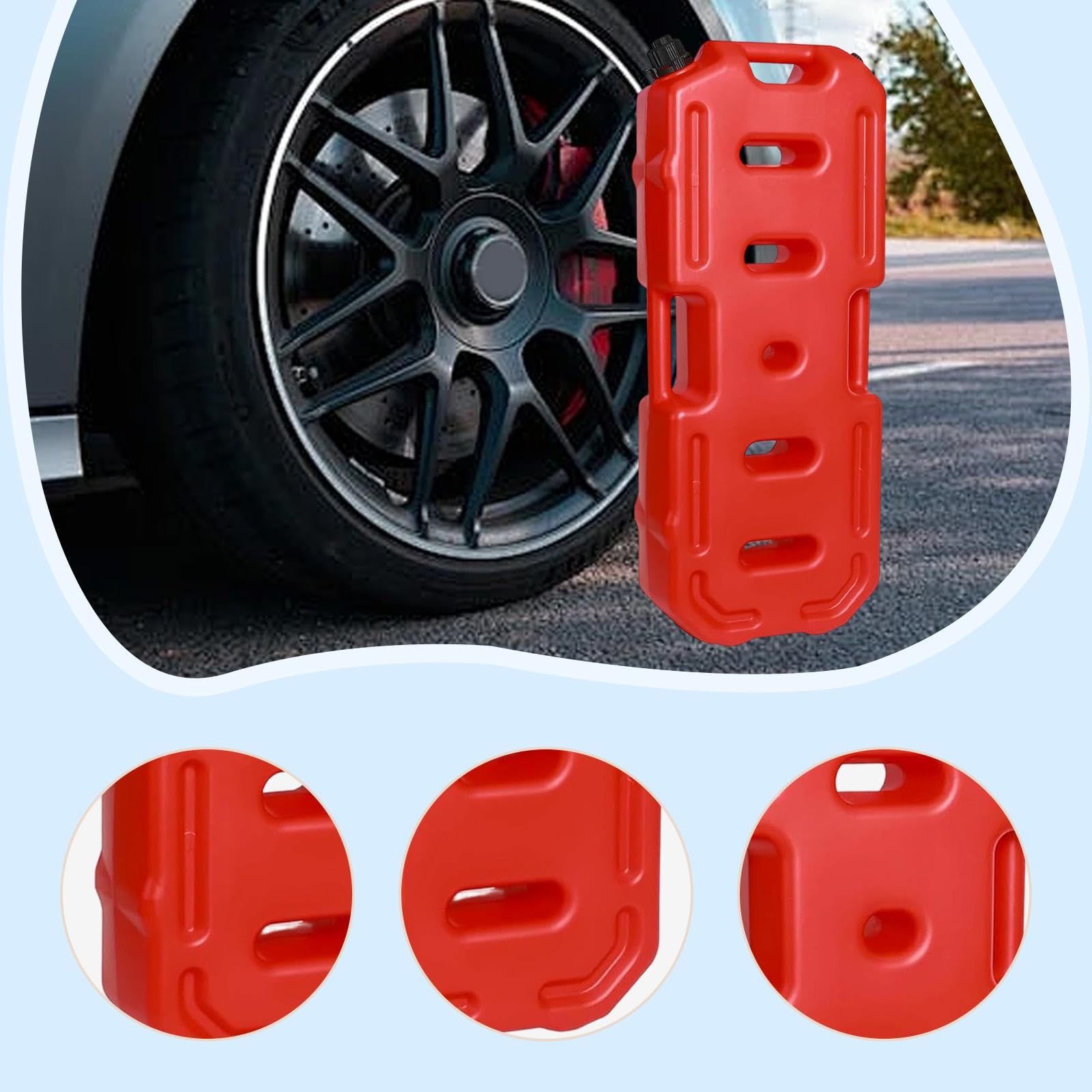 predolo Motorcycle Depósito de Recipiente para Almacenamiento Automotriz Bidón de Aceite Motor con Tapón Multifuncional Asa Ergonómica Resistente a, 20 litros