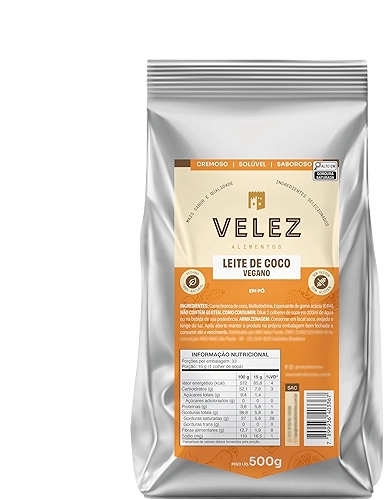 Leite de coco em pó VEGANO Velez 500g