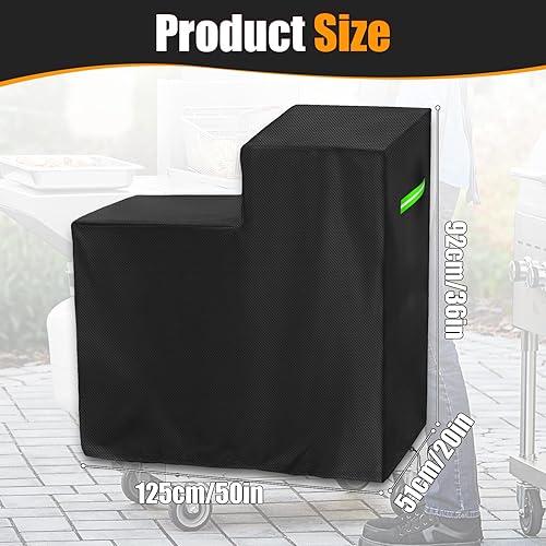 Miniatura 2 de Funda para freidora Bayou Classic700-701700-704 600D Oxford cubierta de freidora para freidora de 4 galones con estante de carro, impermeable,