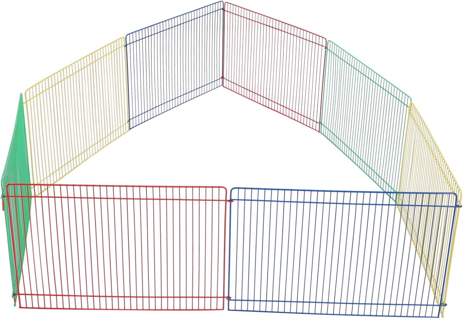 BESPORTBLE 8pcs Small Animal Playpen Durable Wire Fence for Hamsters Guinea Pigs Rabbits and Chinchillas Safe Spacious Exercise Enclosure for Indoor Outdoor Use