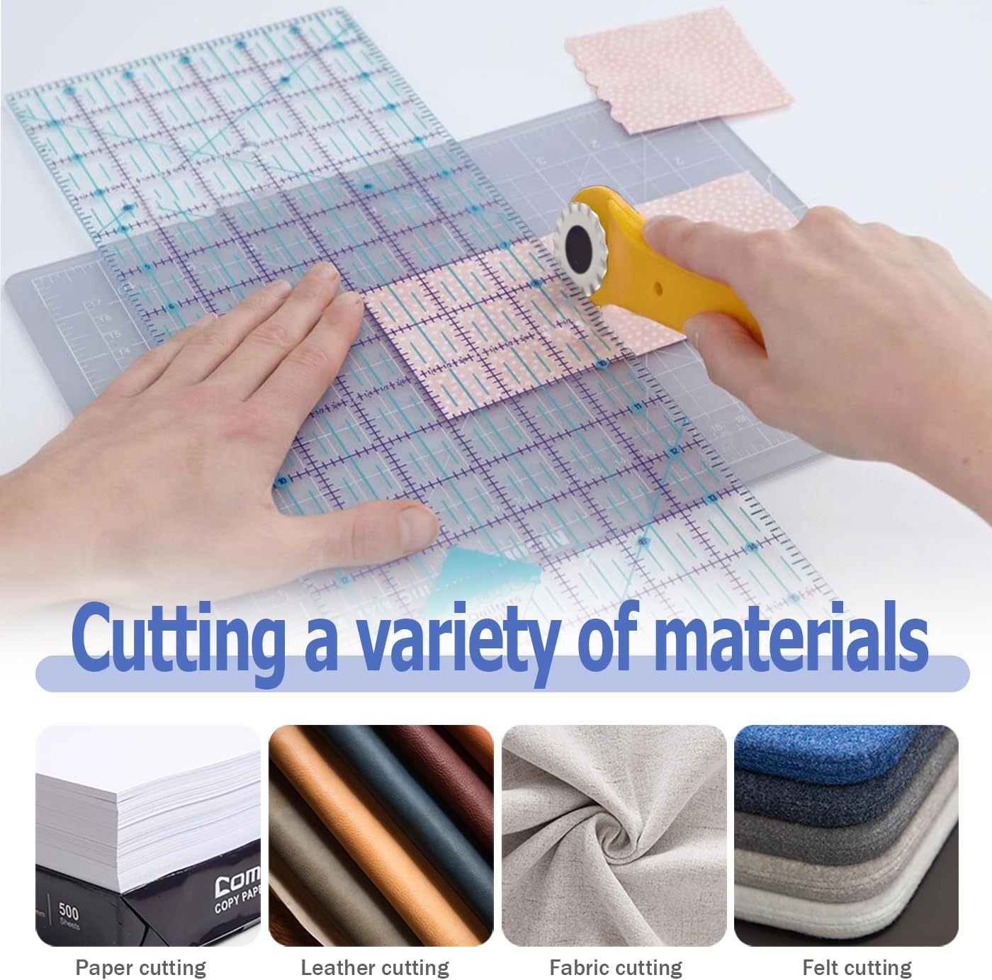 Mesee 5Pcs Pinking Rotary Cutter Blades 28mm Wave Rotary Blade Set Decorative Edge Blades Replacement Refill Quilting Cutting Tool Accessories for Sewing Fabric Leather Paper Arts Crafts