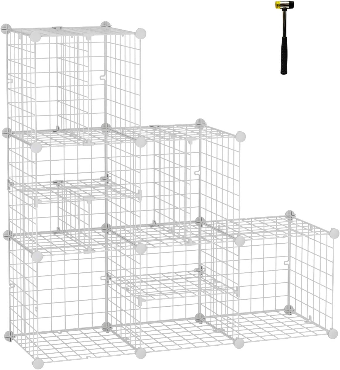 C&AHOME Wire Cube Storage Organizer, Metal Closet
