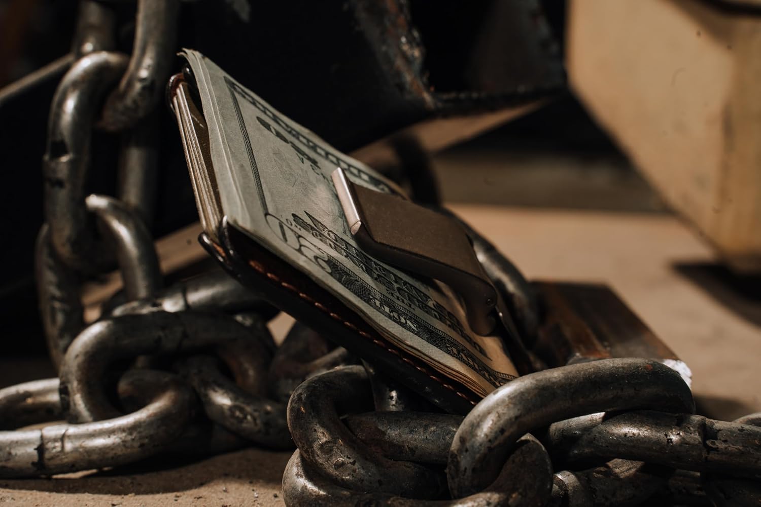 House of Jack Co. Wyatt Money Clip Wallet for Men, Slim Front Pocket Leather Card Holder, Ideal Gift For Men, Minimalist Full Grain Cowhide Wallet, Brown - Image 9