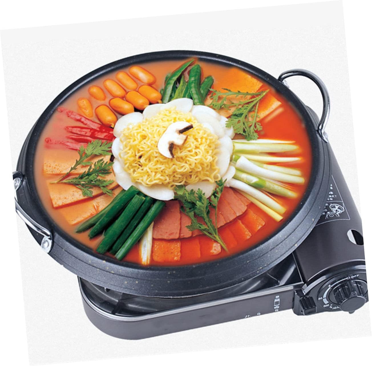 Healifty Medical Non Stick Roasting Pan for Induction Cookers Round Korean Bbq Grill Plate Lightweight Baking Tray for Fish and Meat Grilling Suitable for Family Gatherings and Outdoor Use