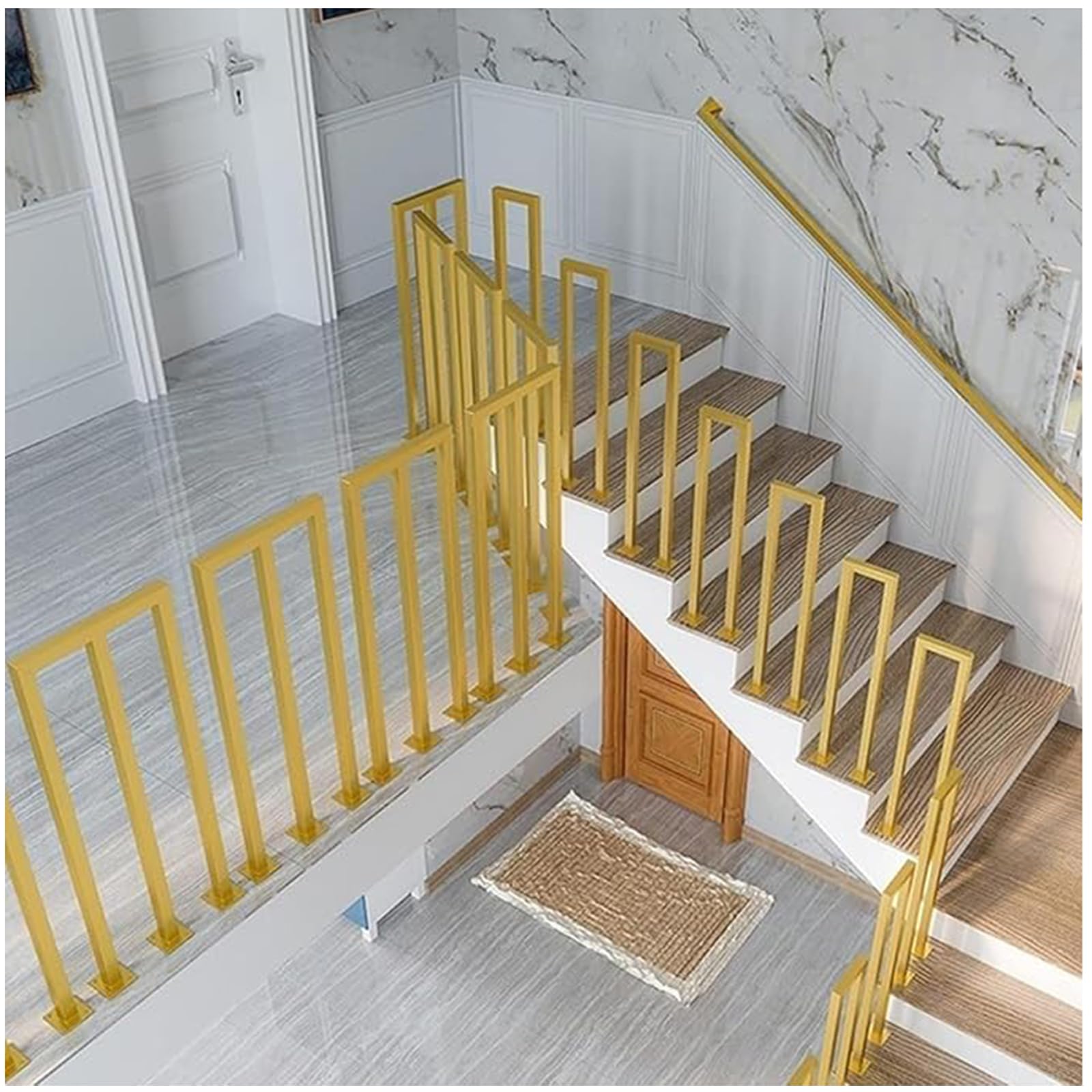 Rambarde d'escalier moderne en acier inoxydable durable en U
