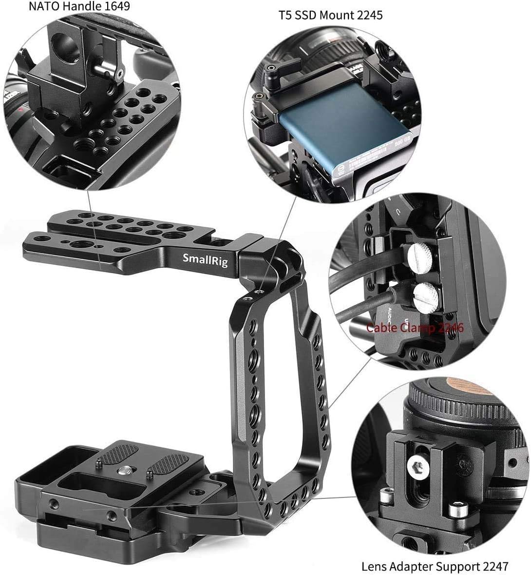 🛒 Crаzу Dеаlѕ SMALLRIG BMPCC Quick Release Half Cage for Blackmagic Design Pocket Cinema Camera 4K & 6K with Quick Release Plate for Manfrotto 501PL Standard – 2255