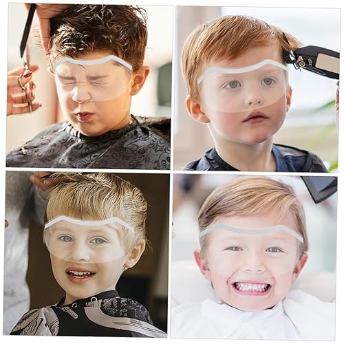 Miniatura 8 de 100Pcs Eye Shields Hair Cutting Salon Visor Transparent Design Pet Material Practical Protection for During Haircuts and Showers