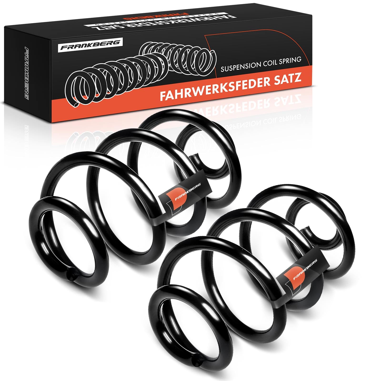 Frankberg 2 muelles de suspensión para eje trasero GE4V28011A | Compatible con: Clio III BR0/1 CR0/1