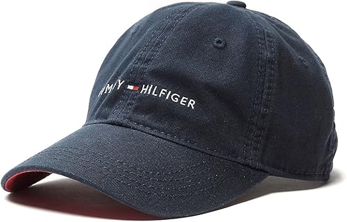 Tommy Hilfiger Gorra de béisbol clásica, azul marino