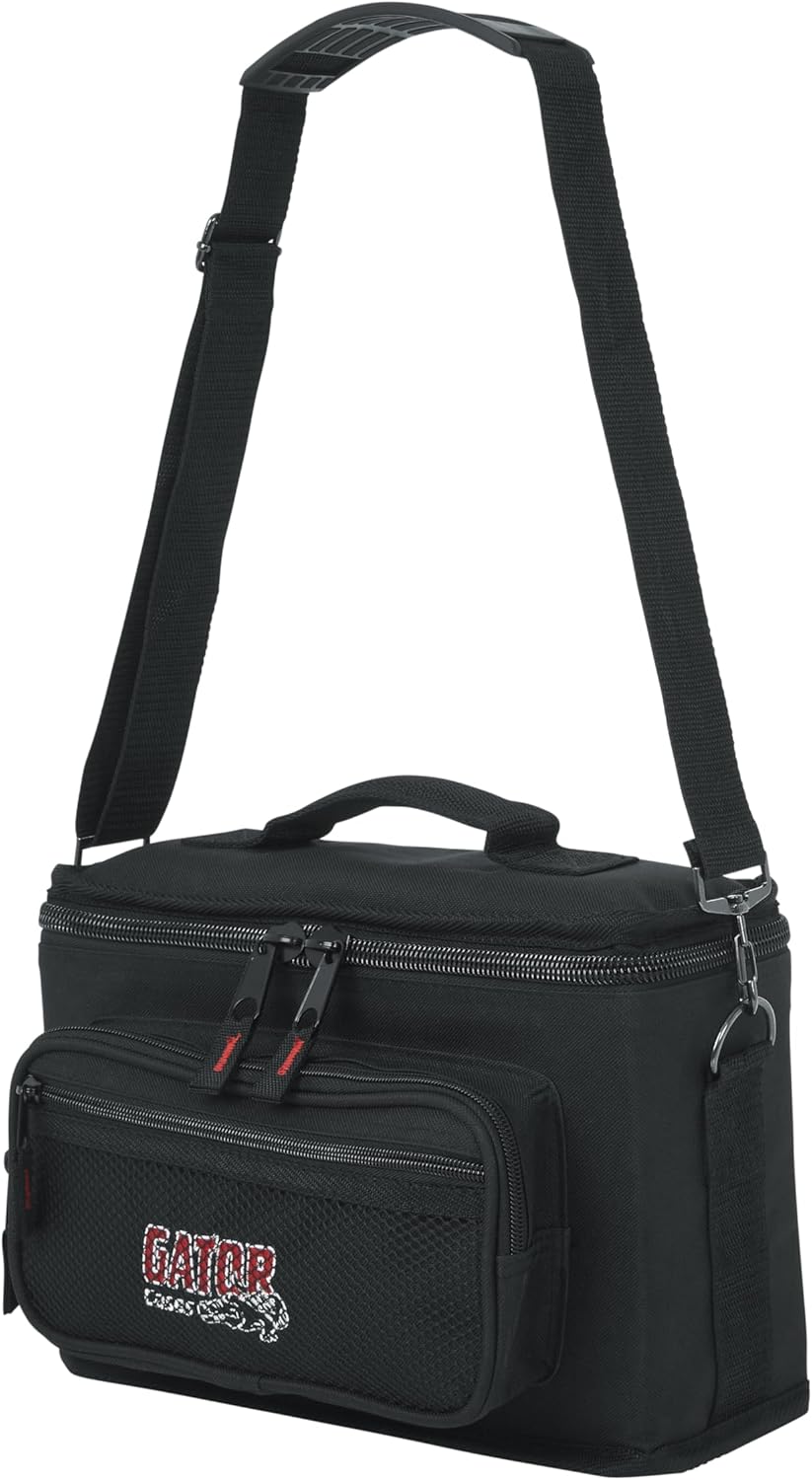 Gator Cases Padded Microphone Carry Bag; Holds up to (4) Wired Microphones. (GM-4)