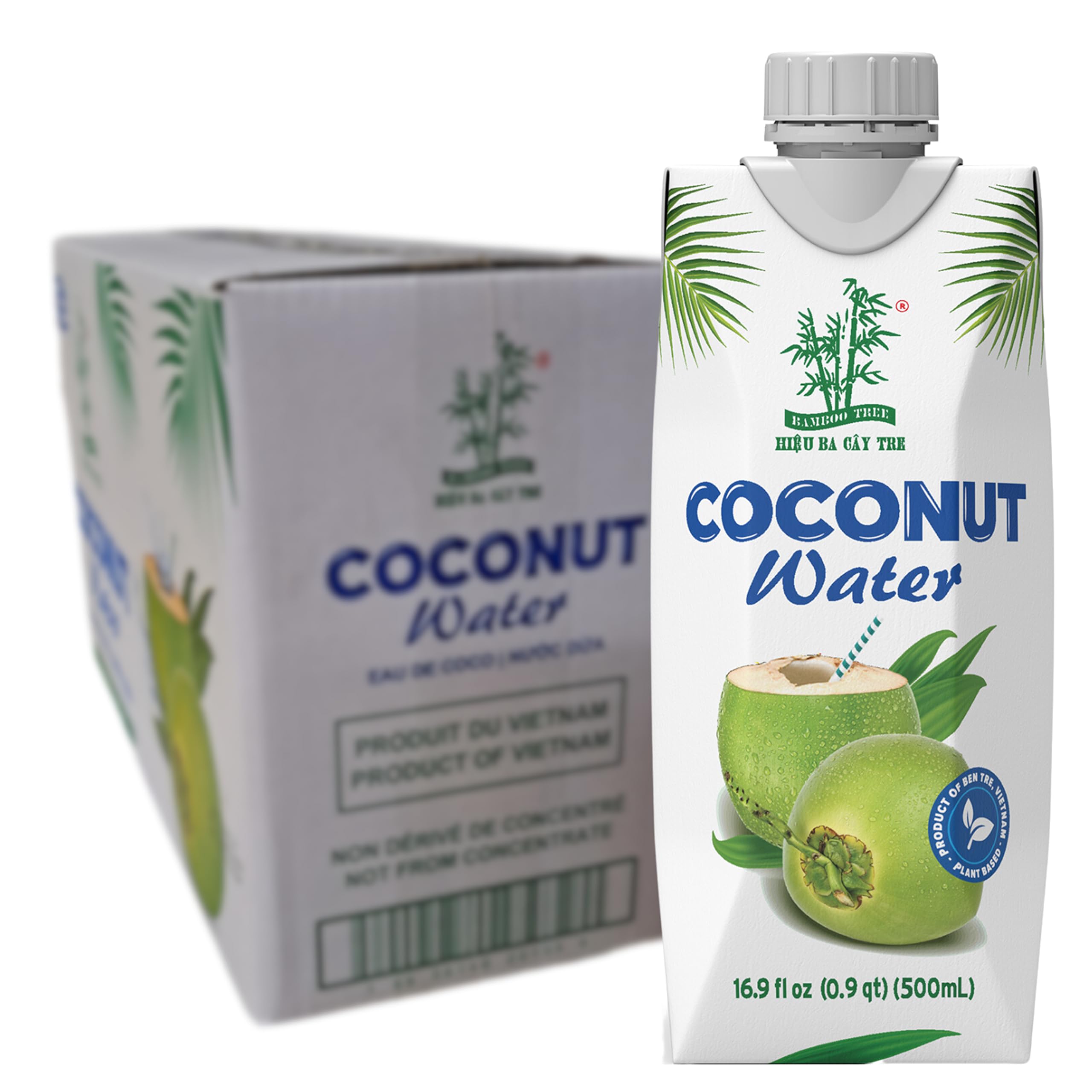 BAMBOO TREE - Kokoswasser - 12 X 500 ML - Multipack