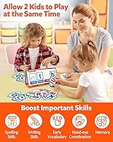 Vista 5 de Coogam - Constructor de palabras CVC, juegos magnéticos de palabras visuales con tarjetas, juego de lectura y ortografía de emparejamiento