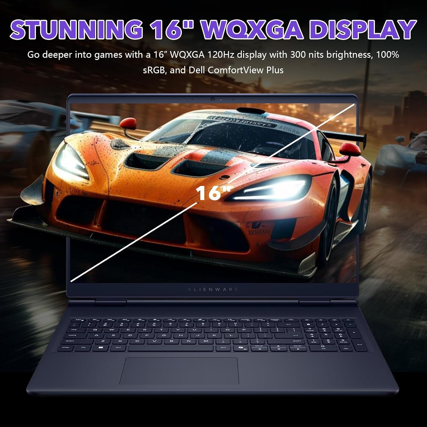 Dell Alienware 16 Aurora Gaming Laptop AC16250 NVIDIA GeForce RTX 5050 120Hz 16" WQXGA Laptops Computer Intel 10-Core 7 240H 32GB DDR5 RAM 1TB SSD Wi-Fi 7 Windows 11 Pro image 3