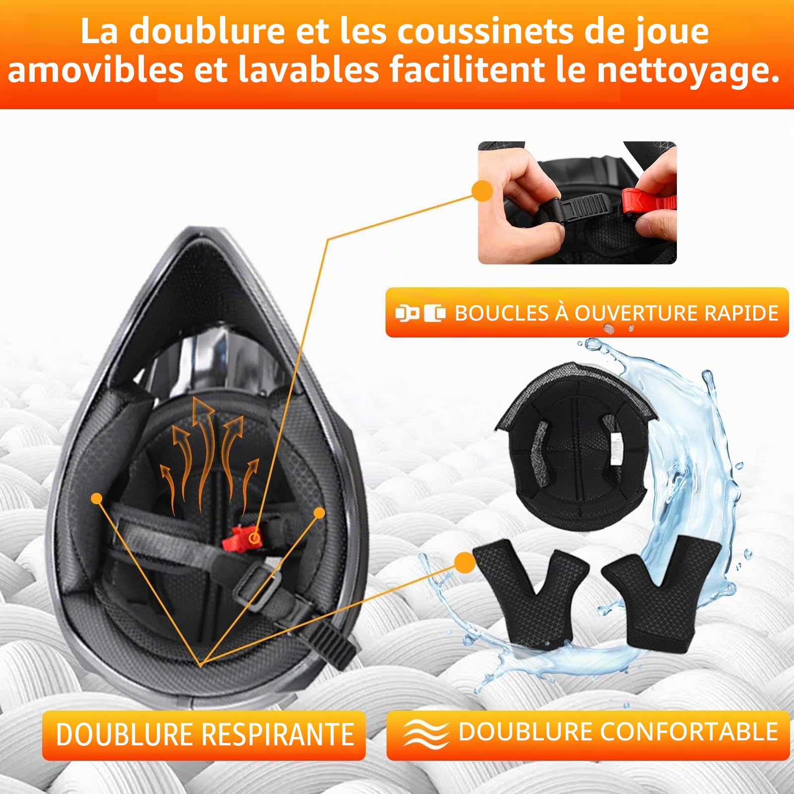 Casque Moto Enfant, Casque De Cross pour Jeunesse Casques De Moto, Casque Cycliste pour Enfants,Garçon Et Fille Scooter De Ski VTT Casque, avec Gants Lunettes Masques
