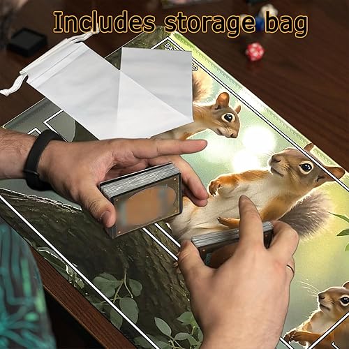 Vista 64 de MTG - Tapete de juego con bordes cosidos, parte inferior de goma antideslizante, tapete de juego TCG para gatos, superficie de goma lisa, tapete