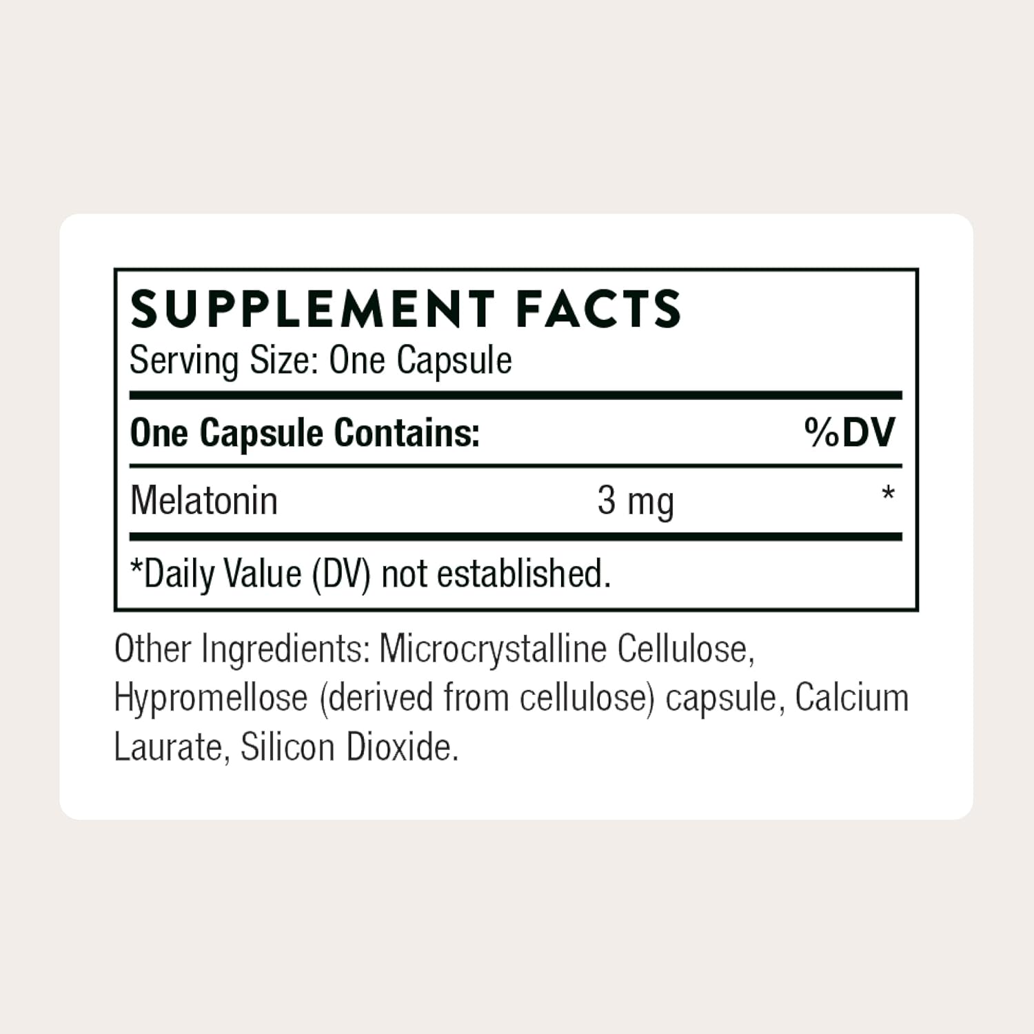 THORNE - Melaton-3 - 3mg Melatonin Supplement - Supports Normal Circadian Rhythms, Restful Sleep & Relaxation* - NSF Certified for Sport - 60 Capsules - Image 2