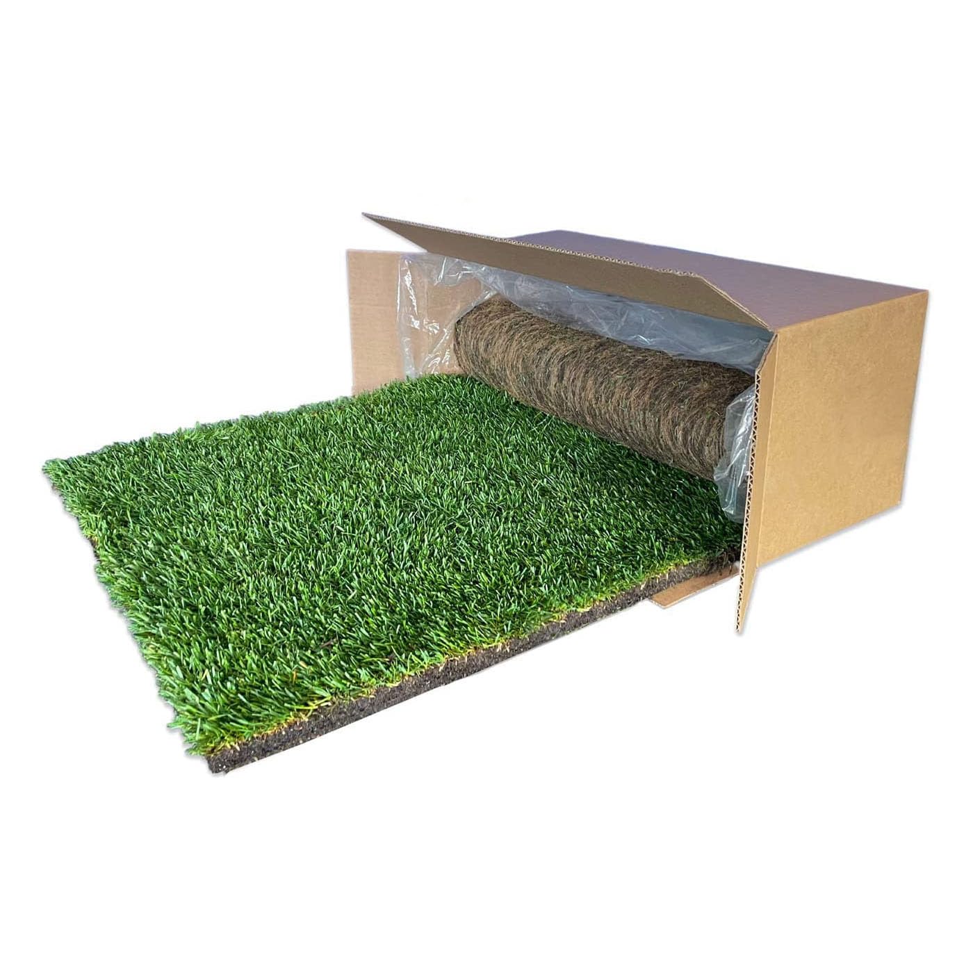 GreenZolla - L' Originale Lettiera per Cani in Erba Vera Naturale, Traversina 100% Naturale, Cuccia per Gatti in Vero Prato, Zona Gioco e relax per Animali Misura Maxi